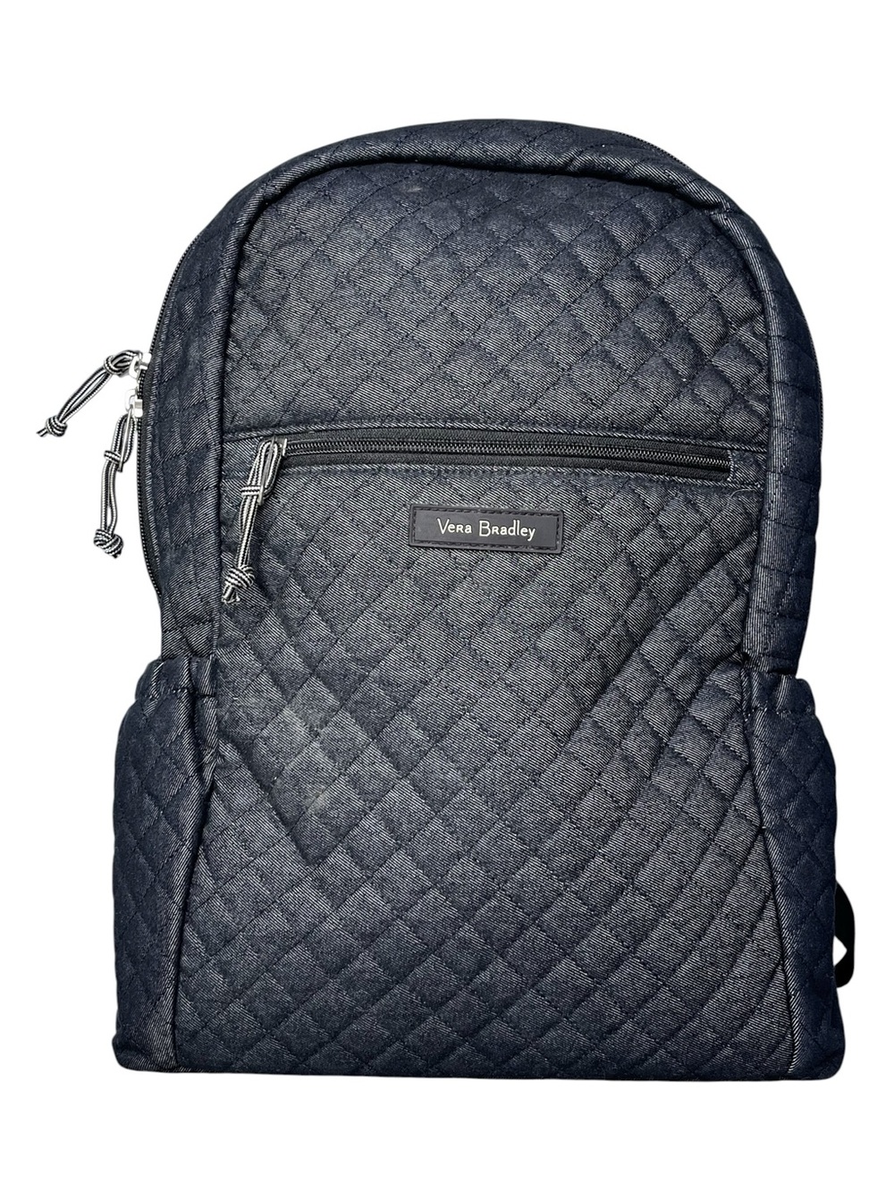 Vera Bradley Essential Quilted Backpack Dark Denim Navy Large